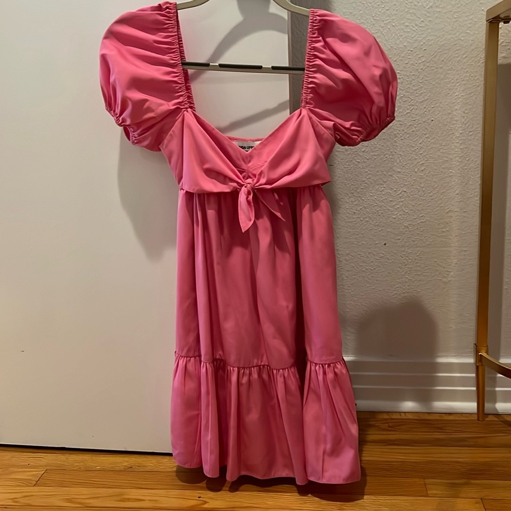 Amanda Uprichard Pink Dress with pockets! XS
